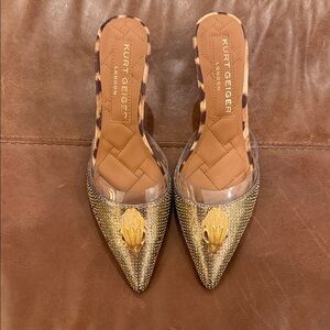 Kurt Geiger Gold Embellished Heels